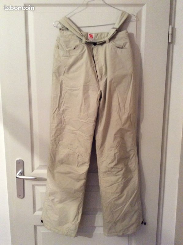Pantalon ski femme beige (image 2)