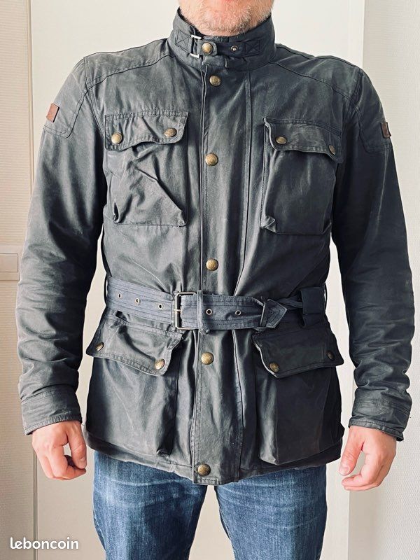 Veste Original Driver en coton ciré veste moto saharienne Vêtements