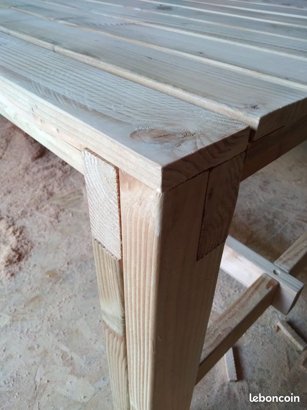 Table de ferme - jardin (image 6)