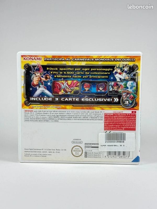 Yu-Gi-Oh Zexal: World Duel Carnival - jeu Nintendo 3DS - n412 - Jeux vido