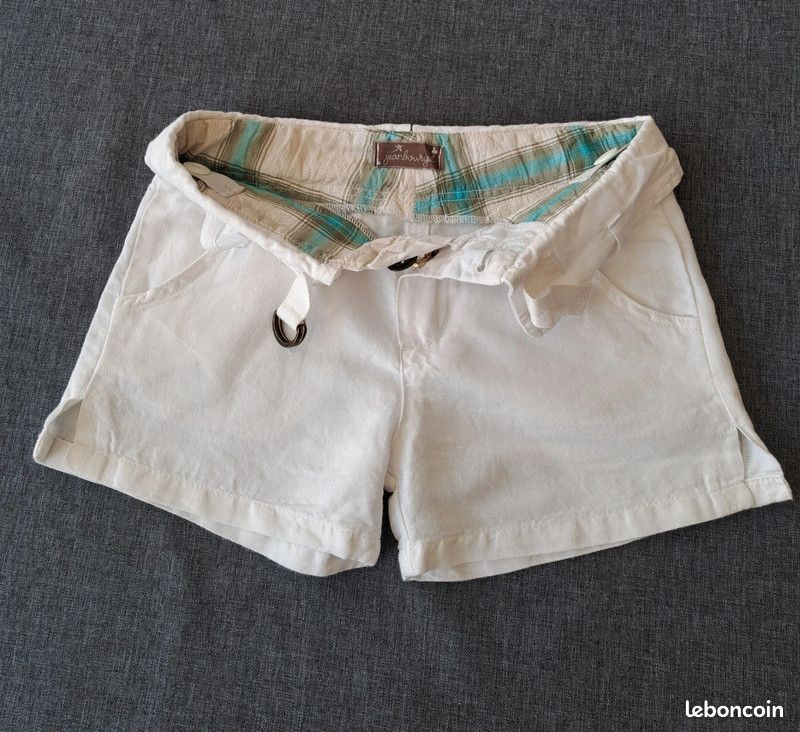 Short Blanc marque Jean Bourget taille 4 ans (image 3)