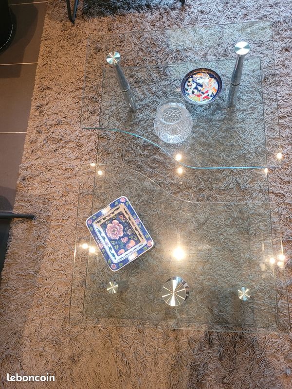 Table basse en verre (image 1)