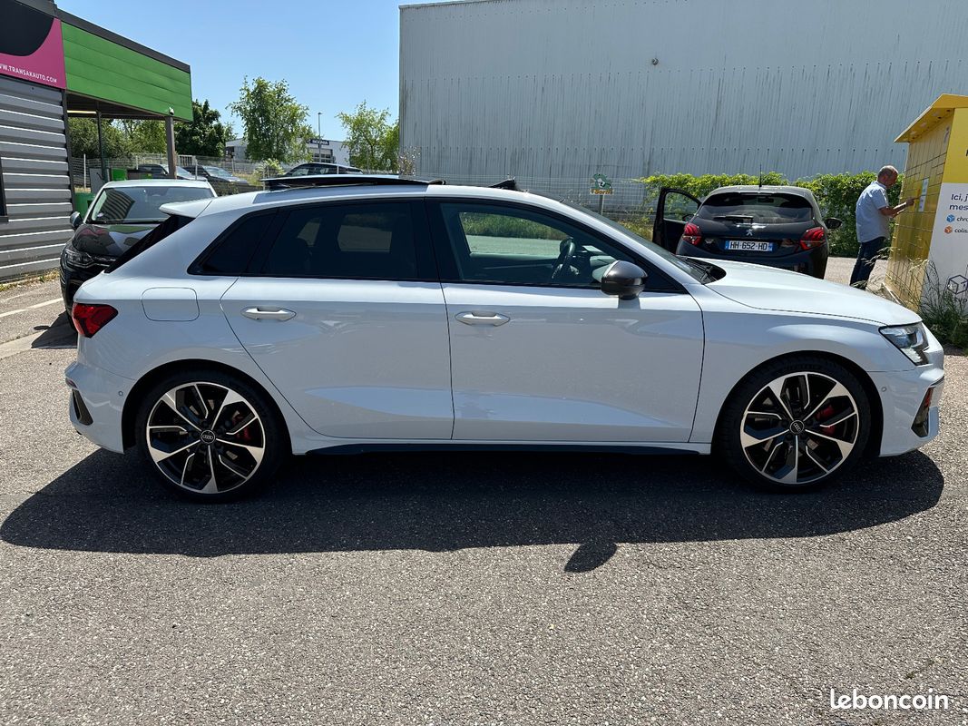 AUDI S3 SPORTBACK TFSI 310 S tronic 7 Quattro FRANCAISE/1ER MAIN/SUIVI AUDI/T.O/MATRIX/MEPLAT/SIEGES DINAMICA/LED MULT (image 4)