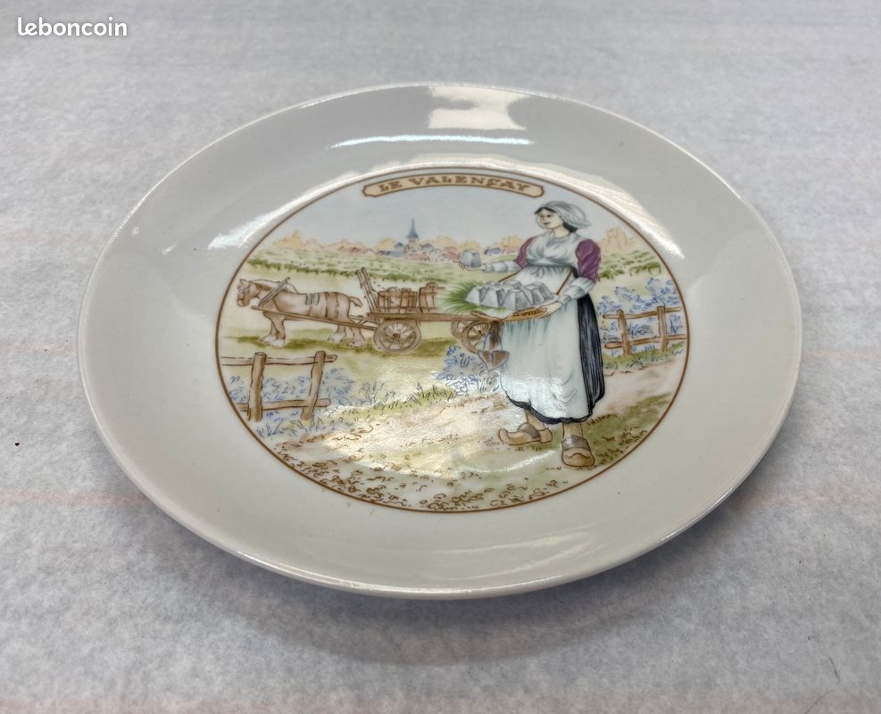 Set de 6 Assiettes à Fromage en Porcelaine – Scènes Rurales Vintage (image 4)