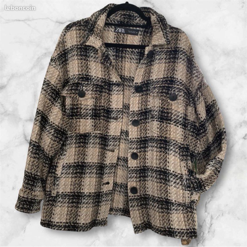 Tartan Manteau Zara A Carreaux Tartan Manteau Zara Carreaux Poncho