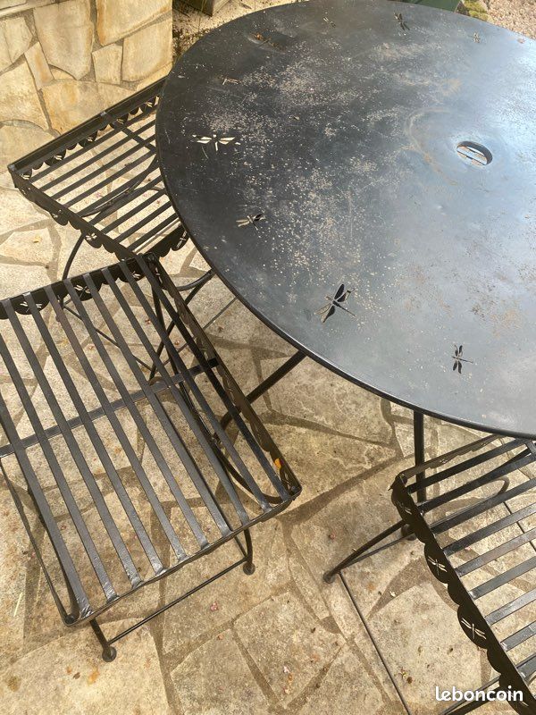 Table jardin + 4 tabourets (image 2)