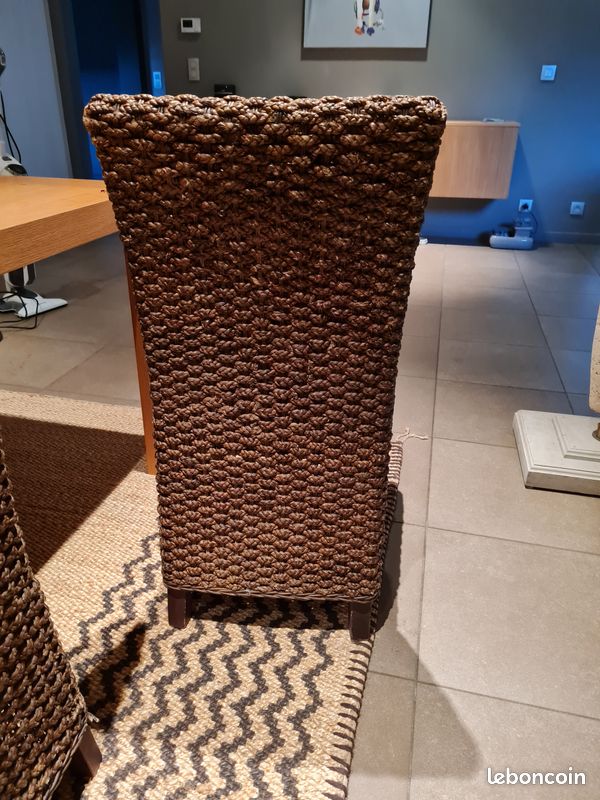 CHAISES INTERIEUR OSIER x8 (image 2)
