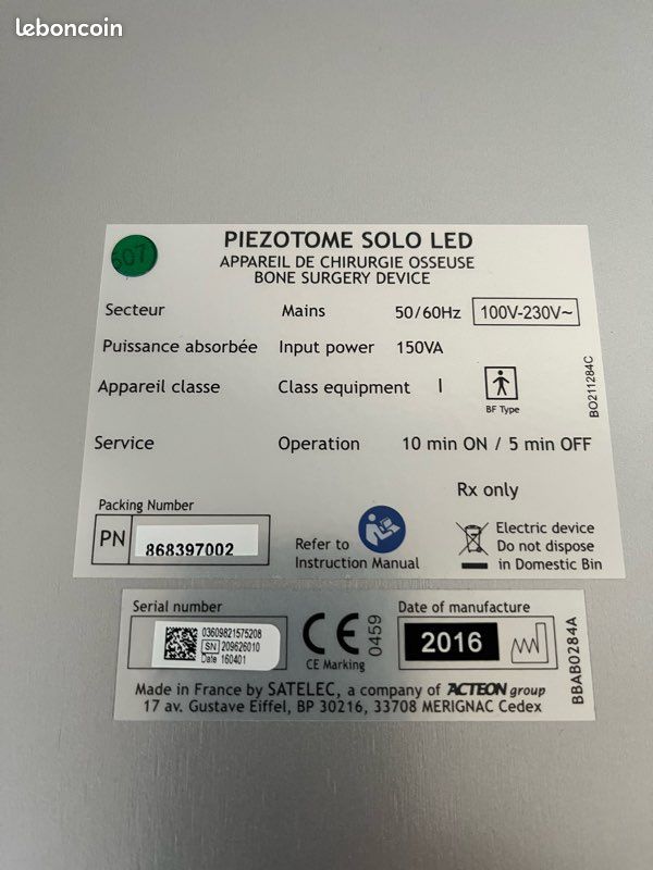 Piezotome Solo Led Actéon (image 4)