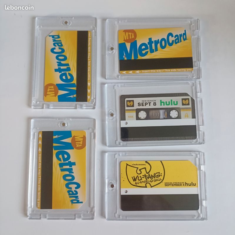 Metrocard MTA New-York Notorious BIG Wu-tang Rakim Ll Cool J metro 