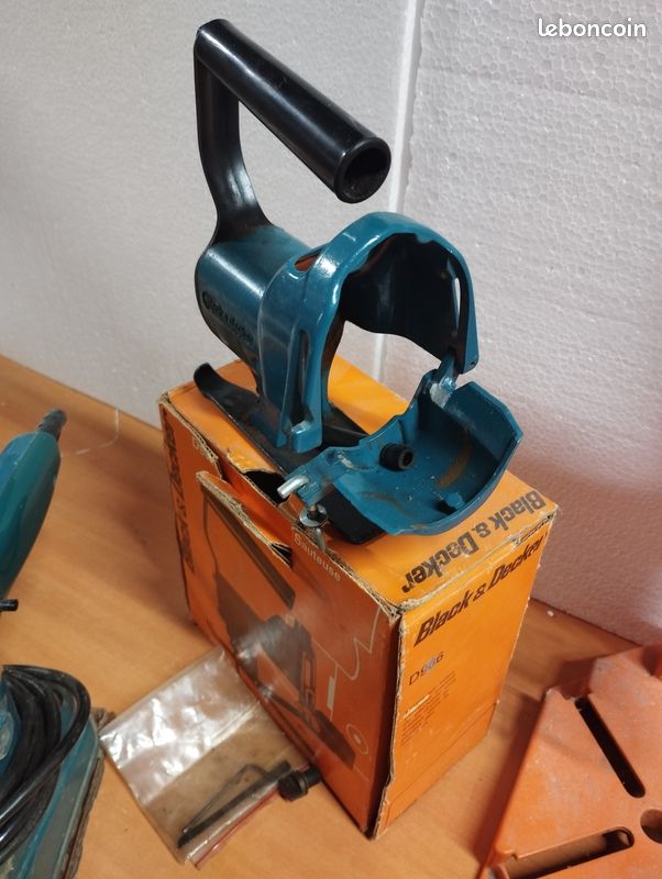 Lot Outillage Vintage Black & Decker + Support Wolfcraft - FONCTIONNEL (image 7)