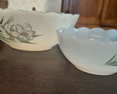 Lot De 2 Saladiers Rétro Arcopal à Motif Fleuri – Vaisselle Française