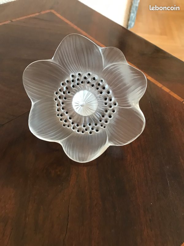 Anémone en cristal de Lalique authentique (image 1)