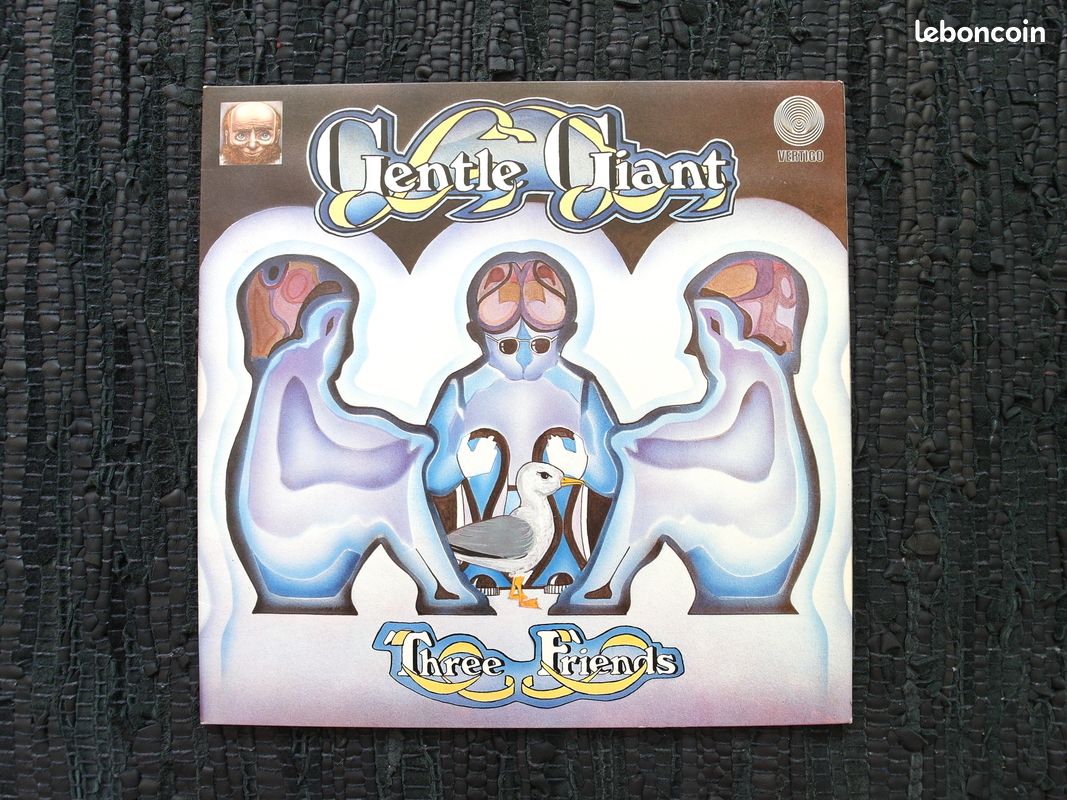 GENTLE GIANT - Three Friends • LP Vertigo SWIRL UK-1972 • Disque vinyle 33T • Progressive (image 1)