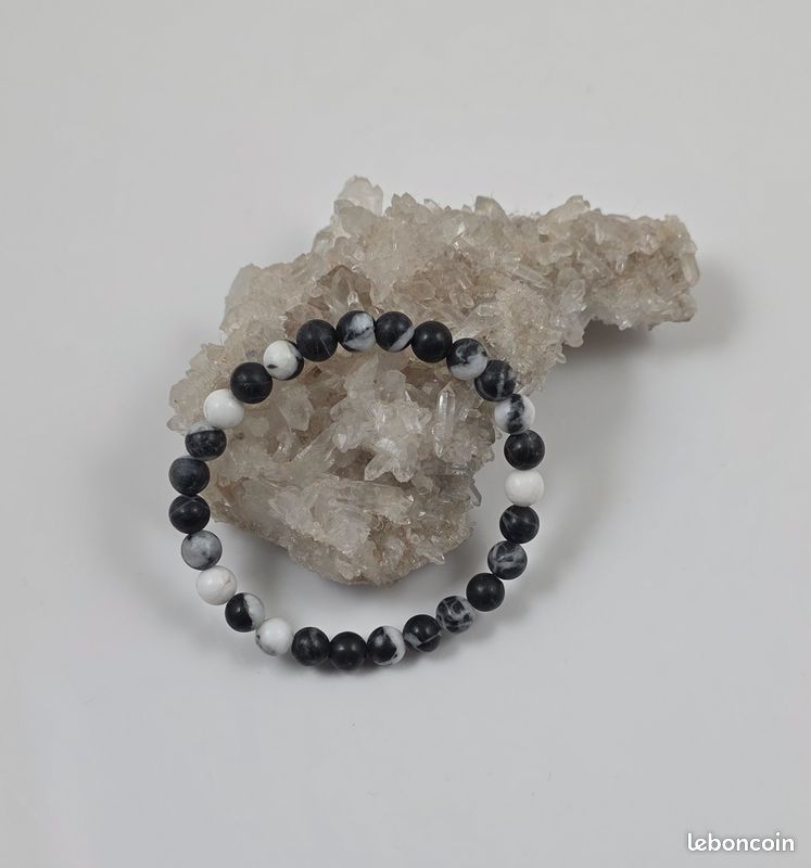 Bracelet Manchette En Argent 925 Avec Jaspe Léopard - Fait Main En Inde, Ajustable, Neuf Sans Emballage