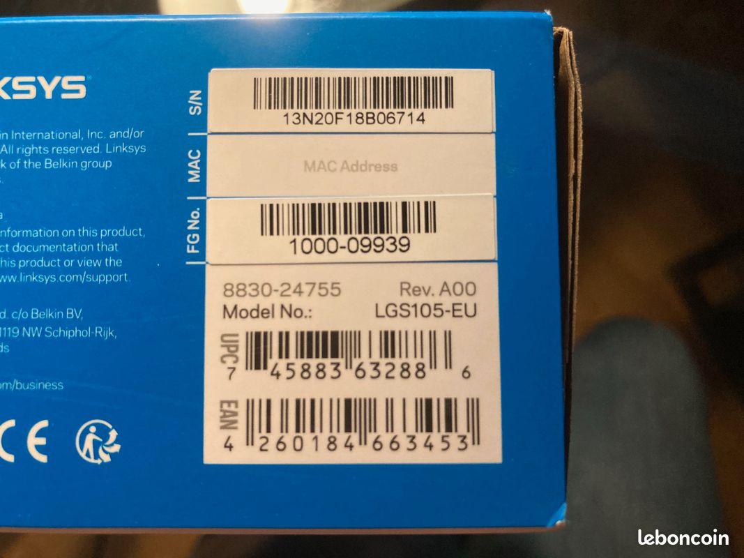 Linksys 5 port LGS105 - 1000 Mbps (image 6)