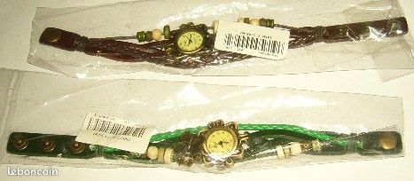 2 montres quartz bracelet tressé enfant (image 1)