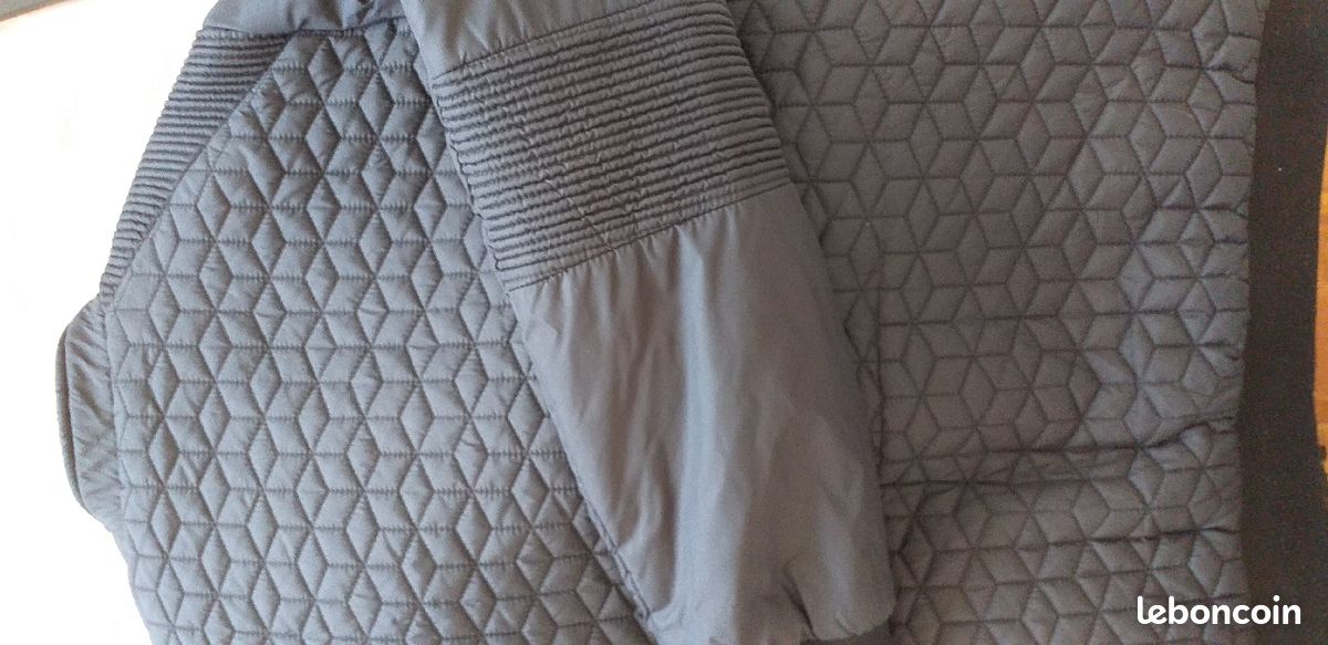 Blouson noir matelassé KAPORAL (image 8)