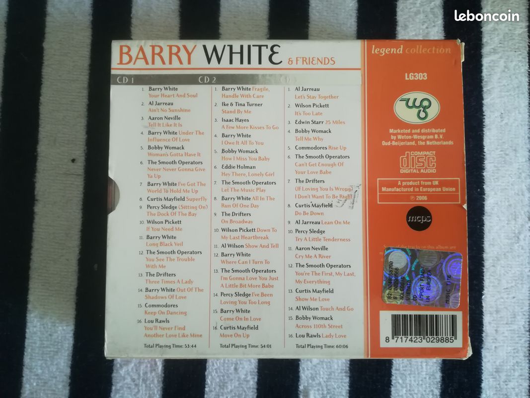 COFFRET 3 CD BARRY WHITE & FRIENDS 48 SWEET SOUL SONGS LEGEND COLLECTION (Envoi possible) (image 2)