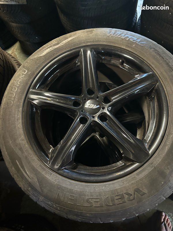 4 jantes et pneus BMW X5 X6 255-55-18 5x120 (image 1)