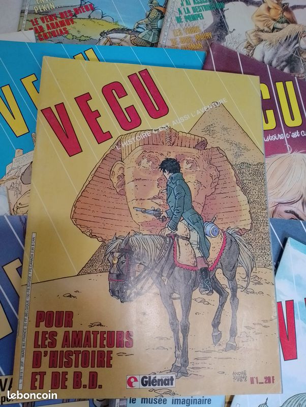Collection de 49 magazines BD VECU, L’histoire c’est aussi L’aventure - Années 80 (image 2)