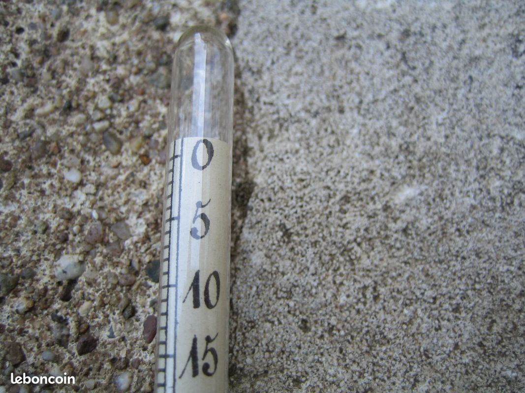Pèse sirop en verre ancien appareil de mesure densimètre (image 2)