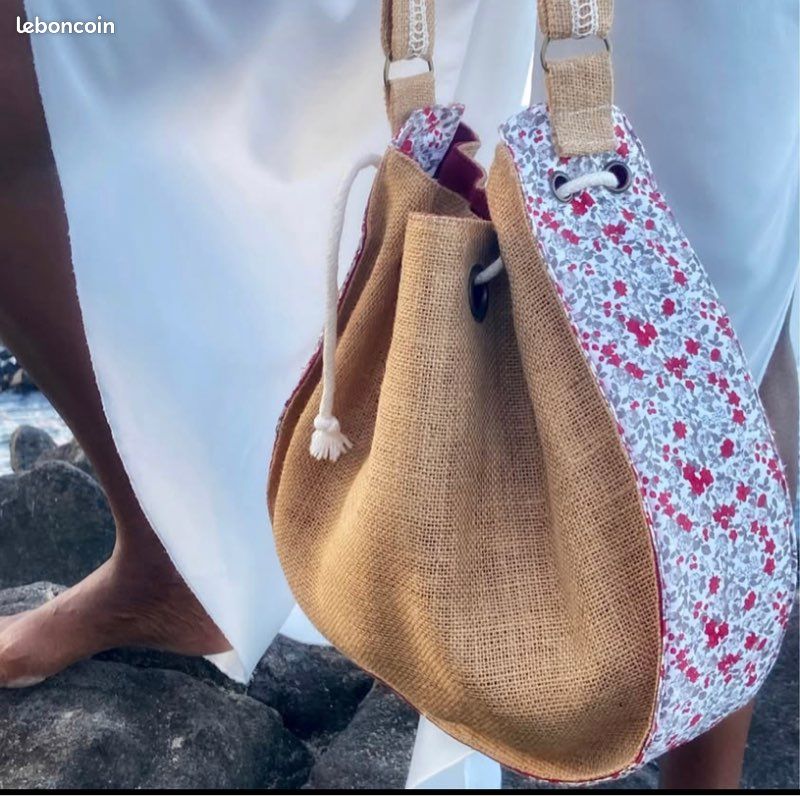 Sac à Dos Fait Main - Style Bookbag, Fabriqué En Inde, Neuf Avec étiquettes, Artisanal Unique
