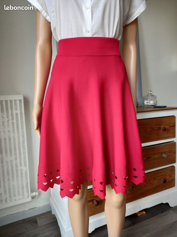 Jupe patineuse rouge Maje Taille Vêtements