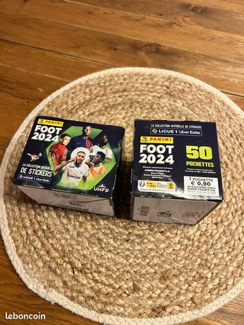 Panini Foot 2024 Ligue 1 Uber Eats - Boîte 50 Pochettes (250 Stickers) - Collection Officielle