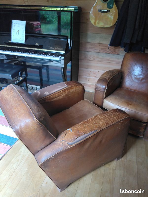 Fauteuils club cuir (image 2)