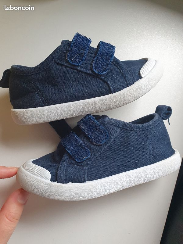 Chaussures tennis toile marine (image 3)