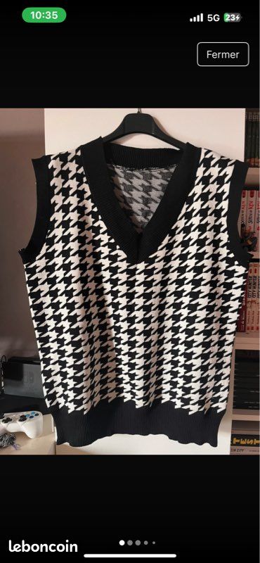 Gilet Laine Gilet Costume Cardigan Pied De Poule Mango Pull Sans