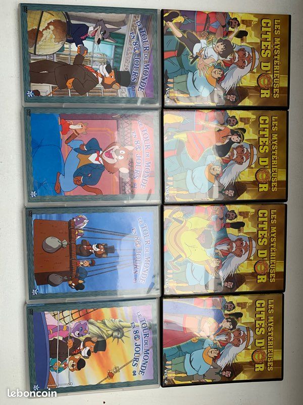 8 DVD 4x les Mystérieuses Cités d Or, 4x Le tour du monde en 80 jours (image 1)