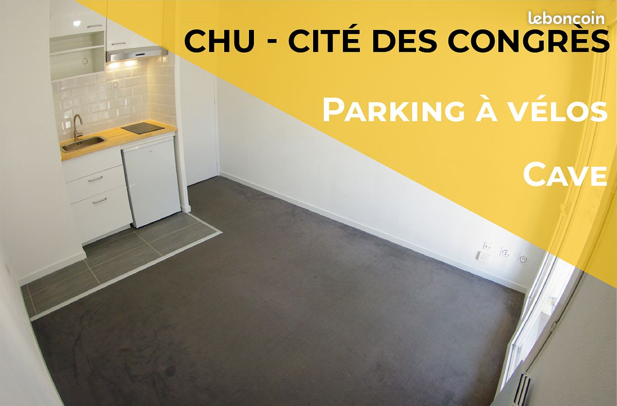 Appartement 1 pièce 18 m² · à Nantes · 18 m² · 490 €/mois