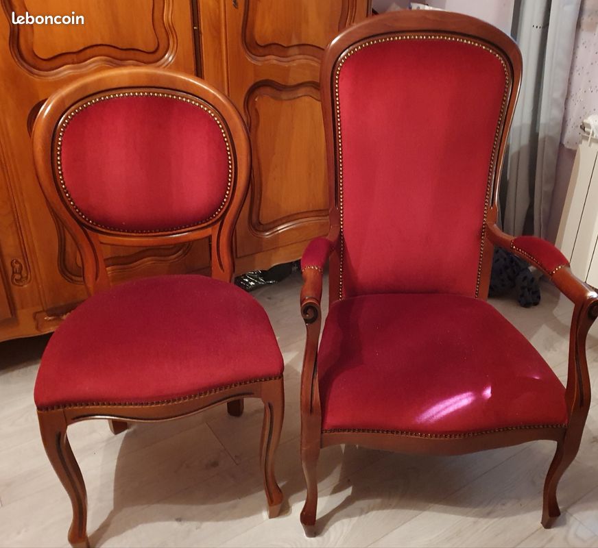 Vends fauteuil rouge (image 1)