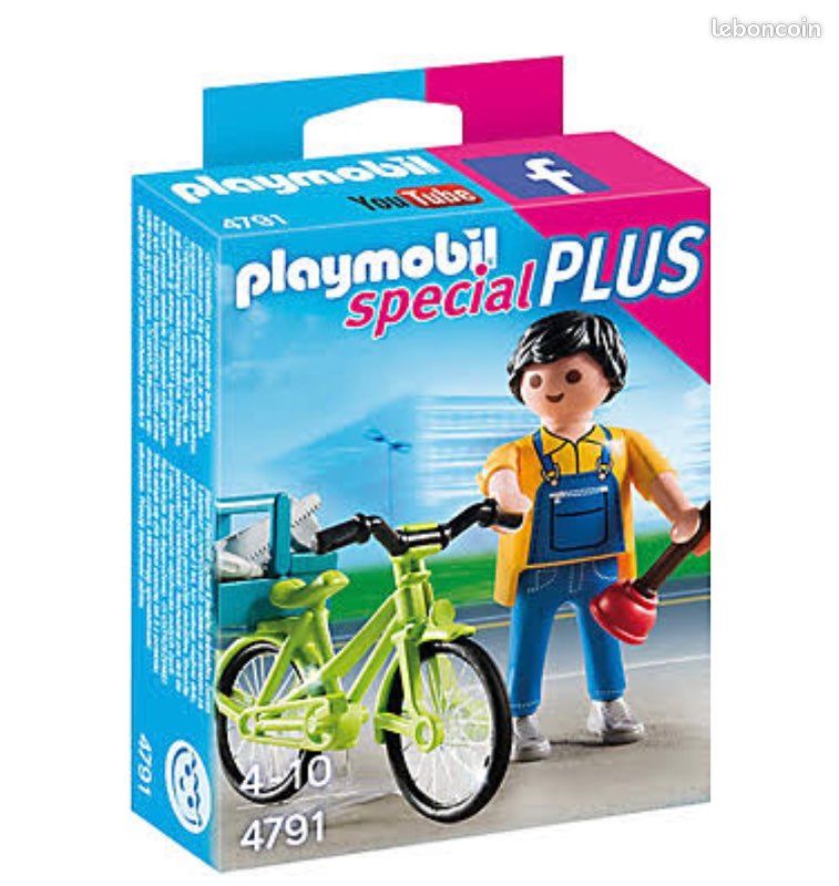 PLAYMOBIL 4791 agent entretien avec vélo (image 3)