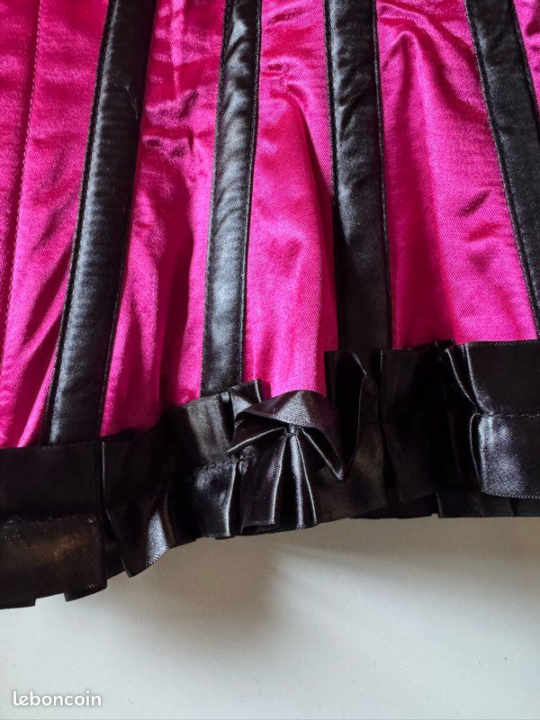 Corset noir et rose gothique baroque steampunk (image 10)