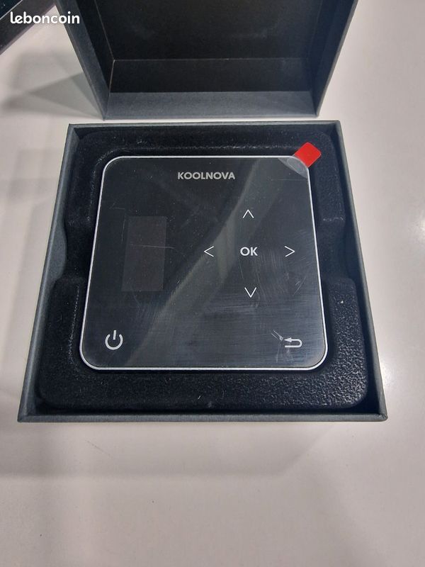 Thermostat smart filaire koolnova noir ou blanc (image 1)