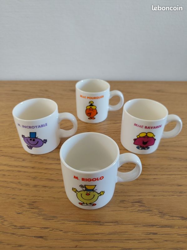 Lot de 4 tasses Monsieur Madame (image 2)