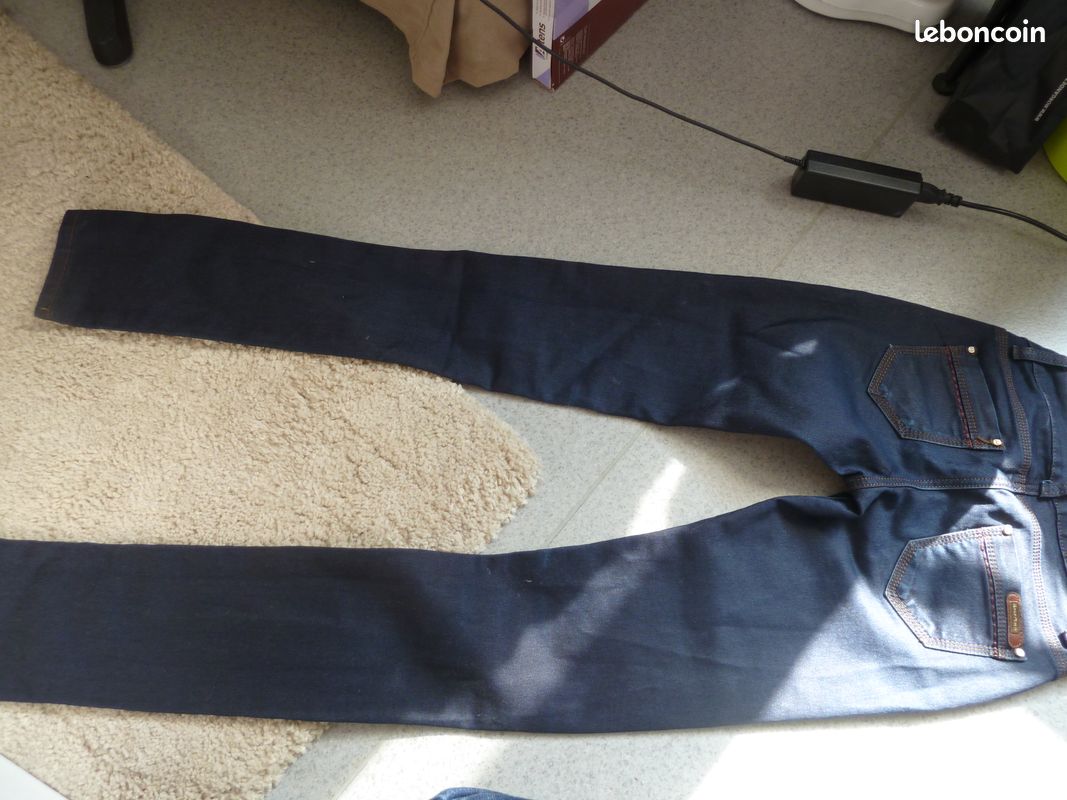 Pantalon bleu brut sabi (image 2)