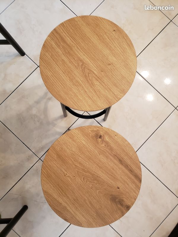 Table haute où console avec ses 2 tabourets neufs (image 2)