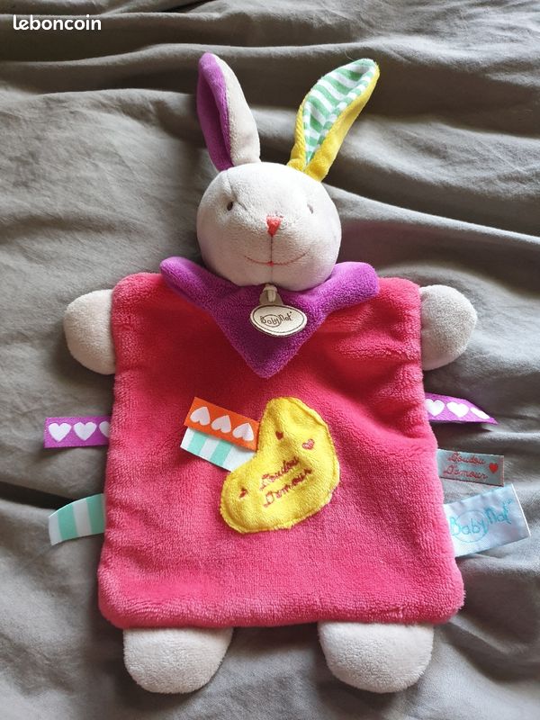 Doudou marionnette lapin les zetik't babynat baby nat (image 1)