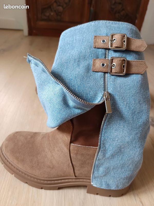 Bottines BESTELLE T 40 TBE - Noir, Taille EU 40 (US 9), Comme Neuves, Cuir Synthétique