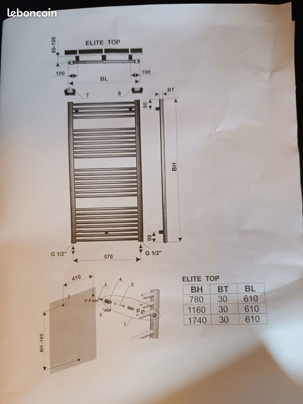 Sèche serviette radiateur (image 3)