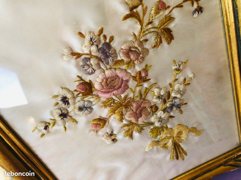 TABLEAUX ANCINE ’ D’UNE brodé de soie (image 3)