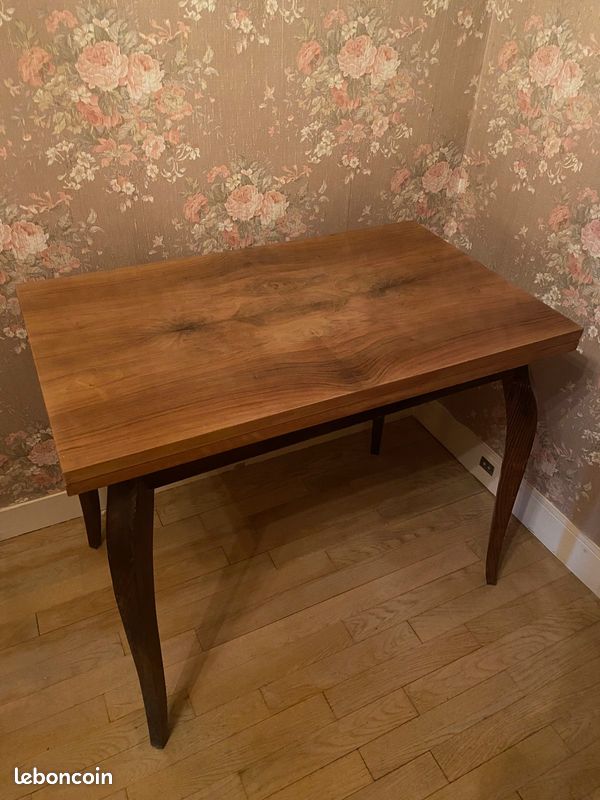 Table convertible bureau/salle à manger avec possibilité de rallonge intégrée optimisée. Gain de place (image 1)