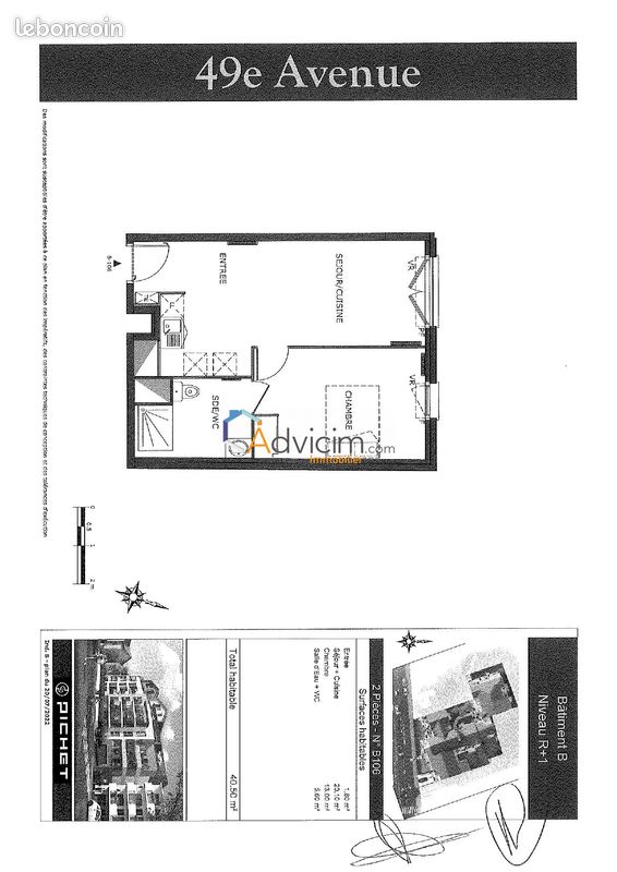 Appartement a louer meaux - 2 pièce(s) - 41 m2 - Surfyn