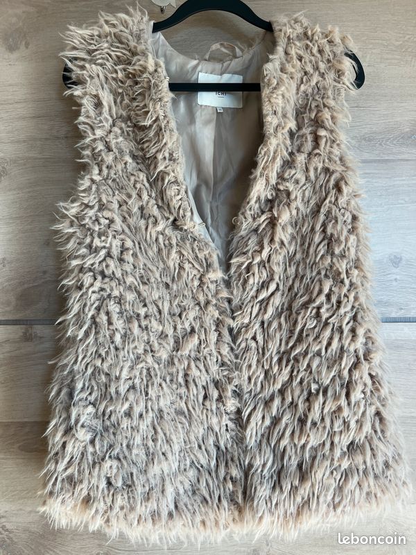 Veste Gilet Ichi Pour Femme - Taille XS, Couleur Noir, En Polyester, Neuve Avec étiquettes