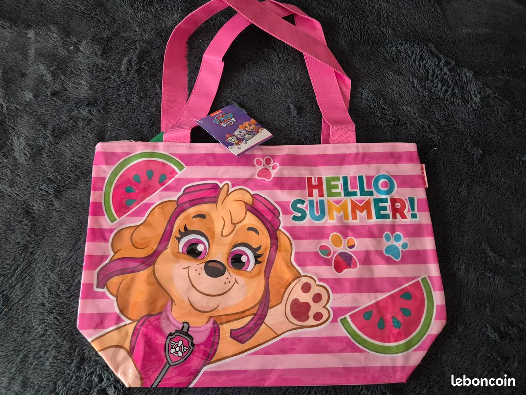 Sac à Bandoulière La Pat' Patrouille Friendship - Rose - 18,5 X 18,5 Cm - Idéal Enfants