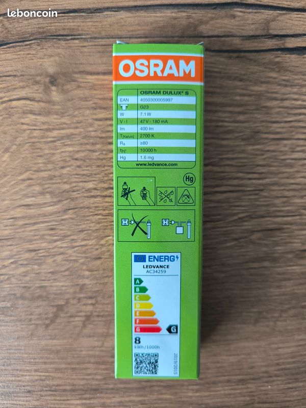 Ampoule osram g23 (image 2)