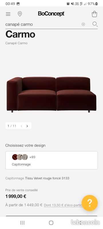 Canapé boconcept (image 2)